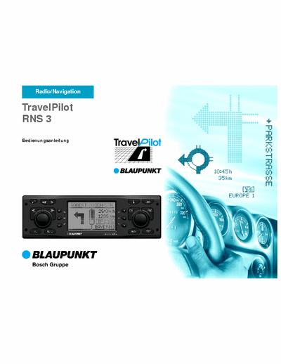 Blaupunkt TravelPilot RNS3 Blaupunct TravelPilot RNS3_OpInstructions.